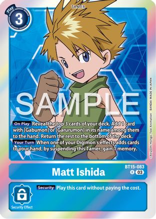 Matt Ishida (BT15-083) Foil Rare - Exceed Apocalypse
