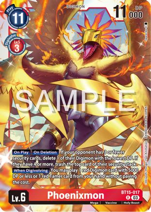 Phoenixmon (BT15-017) Foil Rare - Exceed Apocalypse
