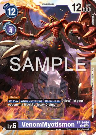 VenomMyotismon (BT15-080) Foil Rare - Exceed Apocalypse
