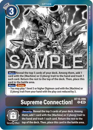 Supreme Connection! (BT15-096) Foil Rare - Exceed Apocalypse