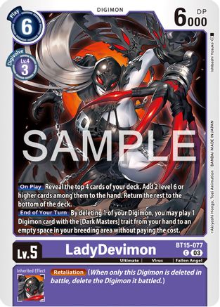 LadyDevimon (BT15-077)  Common - Exceed Apocalypse