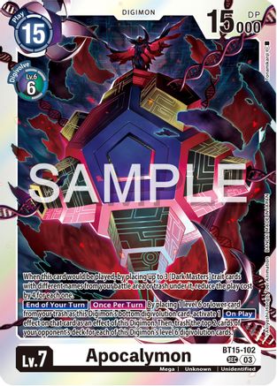 Apocalymon (BT15-102) Foil Secret Rare - Exceed Apocalypse