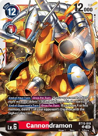 Cannondramon (BT15-018)  Uncommon - Exceed Apocalypse