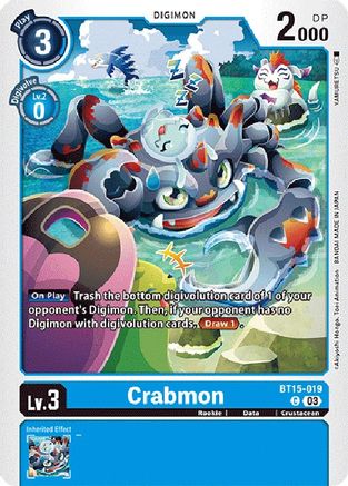 Crabmon (BT15-019)  Common - Exceed Apocalypse