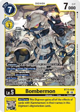 Bombermon (BT15-039)  Uncommon - Exceed Apocalypse
