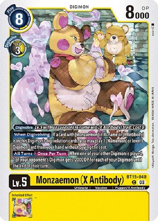 Monzaemon (X Antibody) (BT15-040)  Common - Exceed Apocalypse