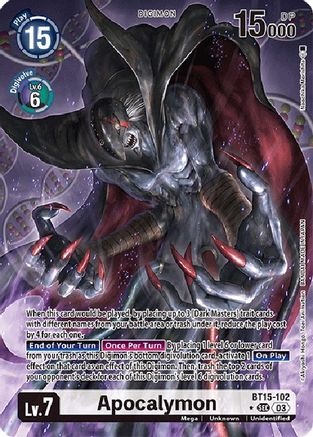 Apocalymon (Alternate Art) (BT15-102) Foil Secret Rare - Exceed Apocalypse