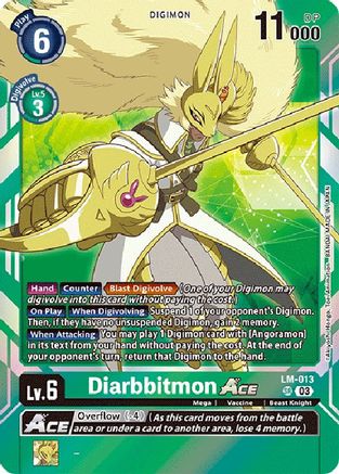 Diarbbitmon ACE (English Exclusive) (LM-013) Foil Super Rare - Exceed Apocalypse