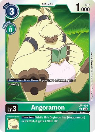 Angoramon (English Exclusive) (LM-008) Foil Uncommon - Exceed Apocalypse