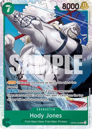 Hody Jones (035) (OP06-035) - Foil Super Rare - Wings of the Captain