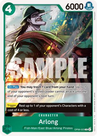 Arlong (OP06-023) - Foil Rare - Wings of the Captain