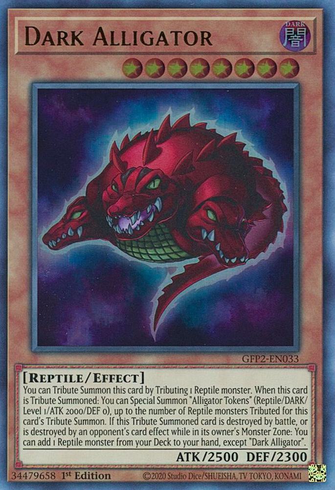 Dark Alligator GFP2-EN033 (Ghosts From the Past: The 2nd Haunting)  - 1st Edition