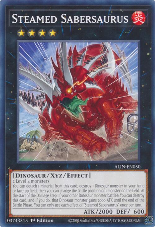 Steamed Sabersaurus ALIN-EN050 (Alliance Insight)  - 1st Edition