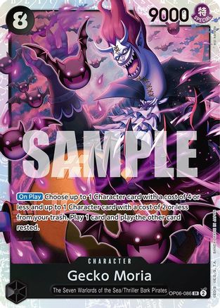 Gecko Moria (086) (OP06-086) - Foil Super Rare - Wings of the Captain