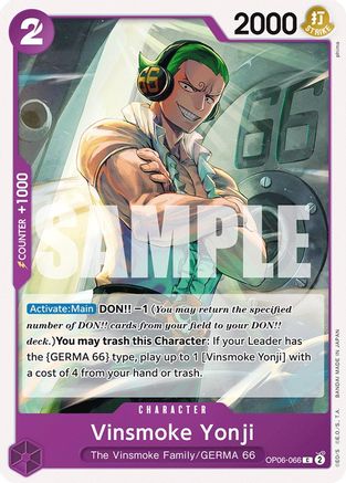 Vinsmoke Yonji (066) (OP06-066) - Normal Common - Wings of the Captain