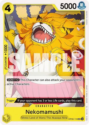 Nekomamushi (OP06-110) - Normal Uncommon - Wings of the Captain