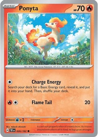 Ponyta 26  - Common - SV05: Temporal Forces
