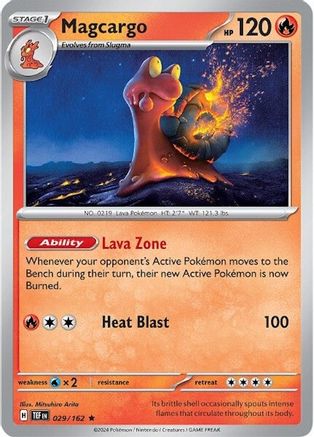 Magcargo 29 Holofoil - Rare - SV05: Temporal Forces