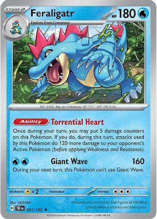 Feraligatr 41 Holofoil - Rare - SV05: Temporal Forces