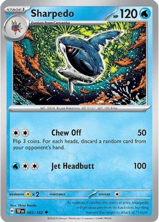 Sharpedo 43  - Uncommon - SV05: Temporal Forces