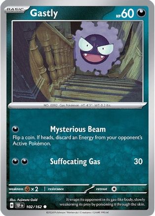 Gastly - 102/162 102  - Common - SV05: Temporal Forces