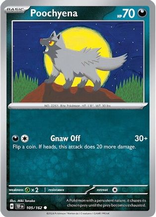 Poochyena 105  - Common - SV05: Temporal Forces