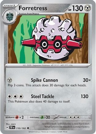Forretress 110  - Uncommon - SV05: Temporal Forces