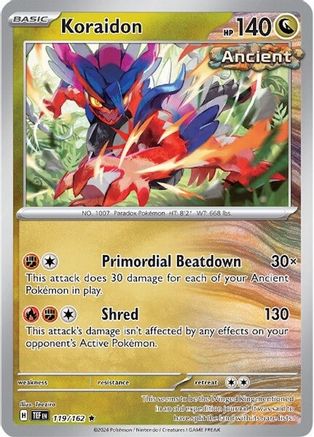 Koraidon 119 Holofoil - Rare - SV05: Temporal Forces