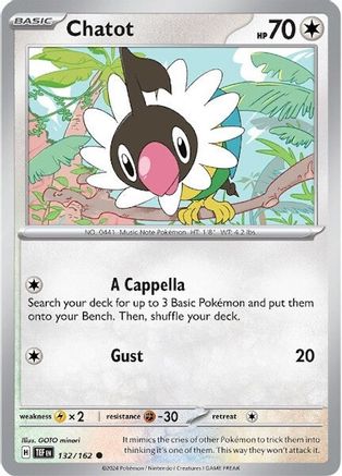 Chatot - 132/162 132  - Common - SV05: Temporal Forces