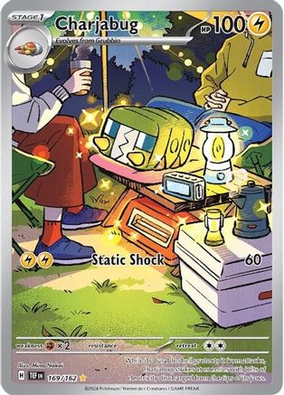 Charjabug - 169/162 169 Holofoil - Illustration Rare - SV05: Temporal Forces