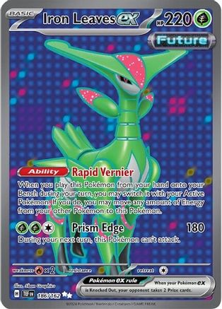 Iron Leaves ex - 186/162 186 Holofoil - Ultra Rare - SV05: Temporal Forces