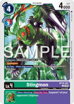 Stingmon (BT16-041)  Uncommon - Beginning Observer