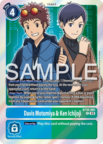 Davis Motomiya & Ken Ichijoji [BT16-085] [Beginning Observer]