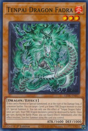 Tenpai Dragon Fadra (LEDE-EN017) - Common - 1st Edition - Legacy of Destruction