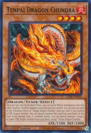 Tenpai Dragon Chundra (LEDE-EN018) - Common - 1st Edition - Legacy of Destruction