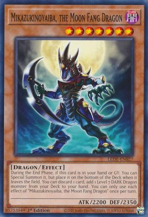Mikazukinoyaiba, the Moon Fang Dragon (LEDE-EN027) - Common - 1st Edition - Legacy of Destruction
