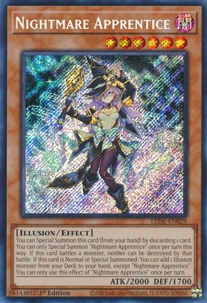 Nightmare Apprentice (LEDE-EN029) - Secret Rare - 1st Edition - Legacy of Destruction