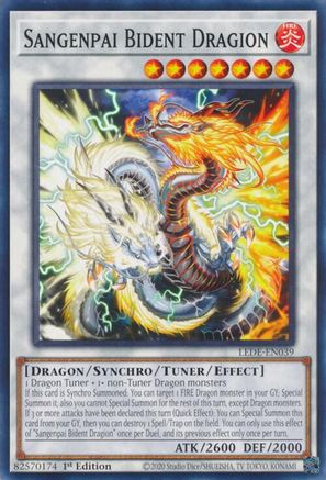 Sangenpai Bident Dragion (LEDE-EN039) - Common - 1st Edition - Legacy of Destruction