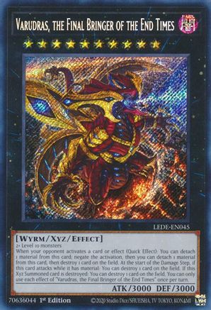 Varudras, the Final Bringer of the End Times (LEDE-EN045) - Secret Rare - 1st Edition - Legacy of Destruction