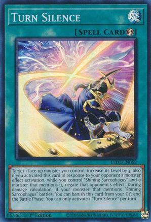 Turn Silence (LEDE-EN052) - Super Rare - 1st Edition - Legacy of Destruction