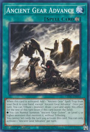 Ancient Gear Advance (LEDE-EN055) - Common - Legacy of Destruction