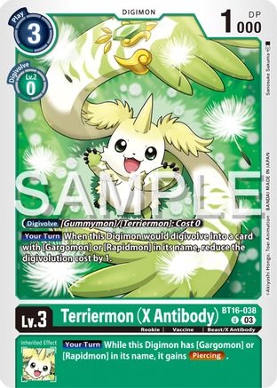 Terriermon (X Antibody) (BT16-038)  Uncommon - Beginning Observer