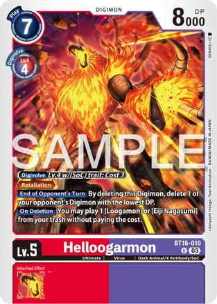 Helloogarmon (BT16-010)  Uncommon - Beginning Observer