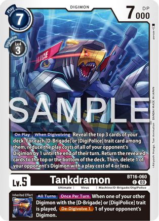 Tankdramon (BT16-060)  Common - Beginning Observer