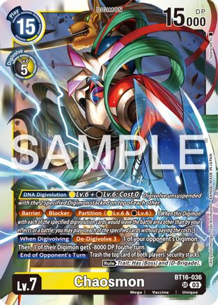 Chaosmon (BT16-036) Foil Super Rare - Beginning Observer