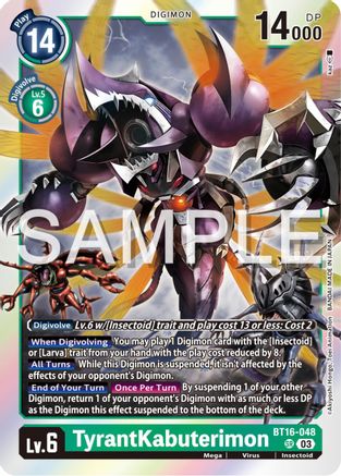 TyrantKabuterimon (BT16-048) Foil Super Rare - Beginning Observer