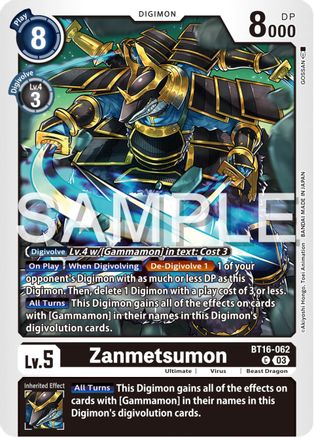 Zanmetsumon (BT16-062)  Common - Beginning Observer