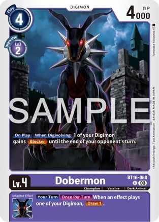 Dobermon (BT16-068)  Common - Beginning Observer