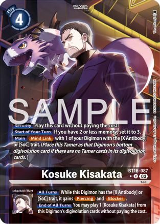 Kosuke Kisakata (Alternate Art) (BT16-087) Foil Rare - Beginning Observer