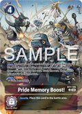 Pride Memory Boost Bonus Pack BT7-105 U (Starter Deck 17: Double Typhoon Advanced Deck Set)  - Foil